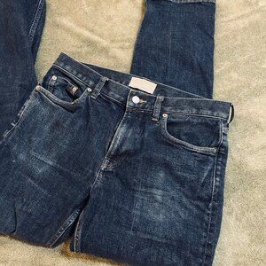 Everlane mens organic cotton Selvedge Straight Fit blue jeans 31x32